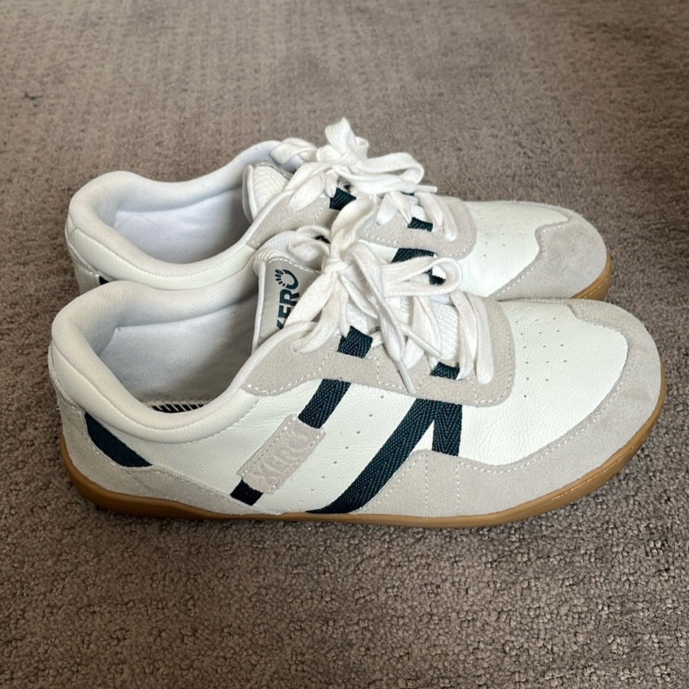 COPY - xero kelso shoes - white/blue/gum sole